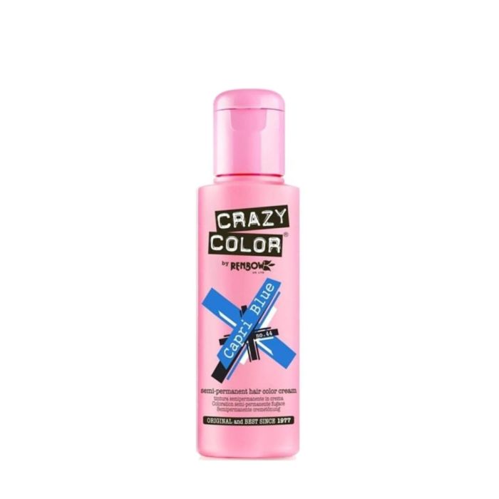 Crazy Color 44 Capri Blue Semi-Permanent Hair Color 100ml