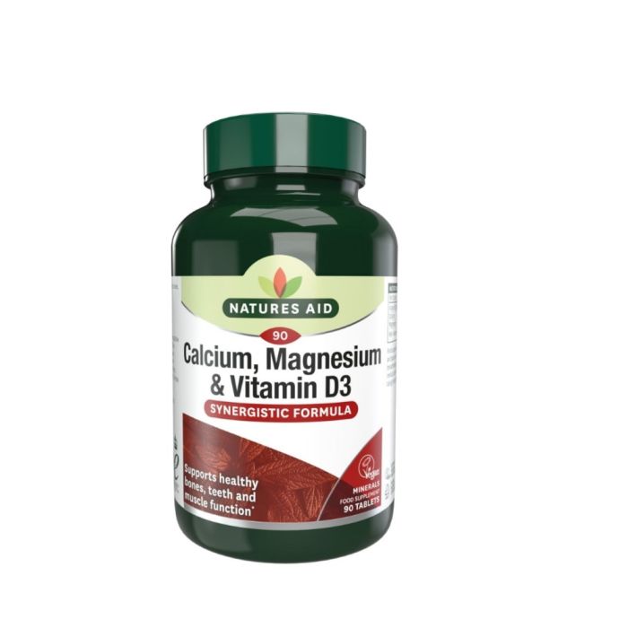 Natures Aid Calcium, Magnesium & Vitamin D3 90 Tablets