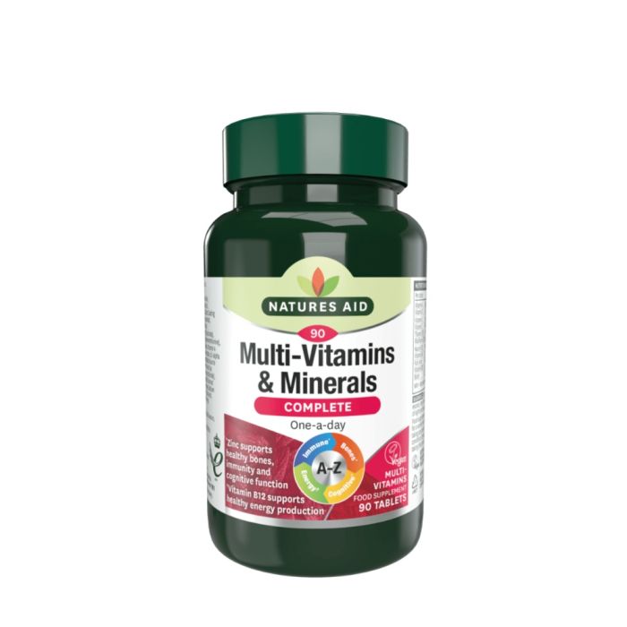 Natures Aid Complete Multi-Vitamins & Minerals 90 Tablets