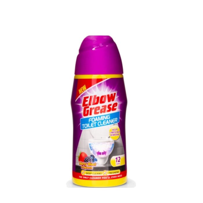 Elbow Grease Foaming Toilet Cleaner Berry Blast 500g bottle
