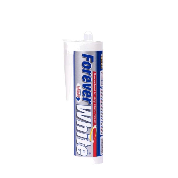 Everbuild Forever White Anti-Mould Waterproof Sealant 295ML  858495