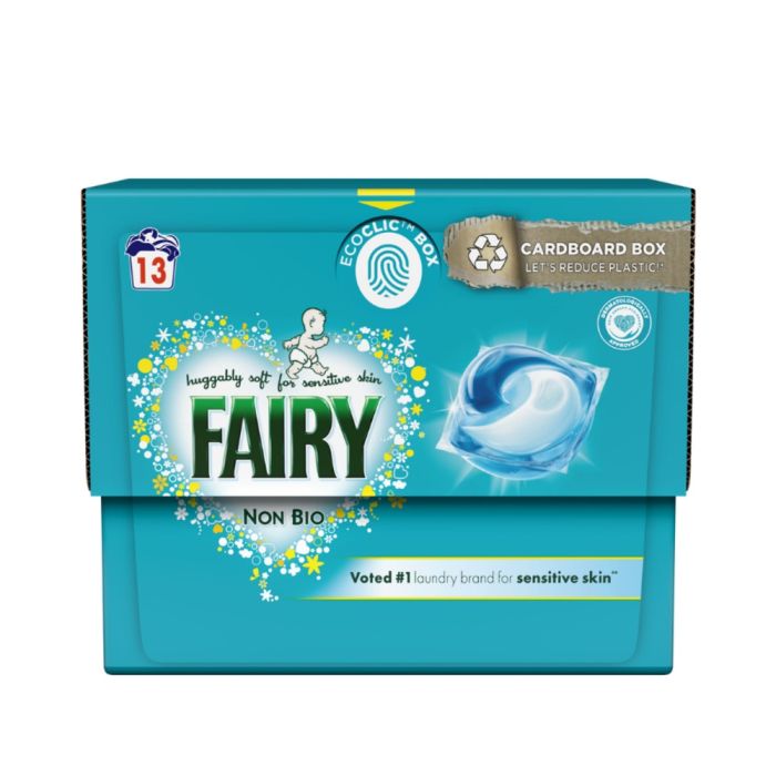 Fairy Non-Bio Pods Washing Liquid Laundry Capsules 13 Washes