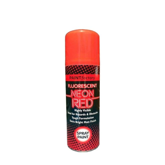 Paint Factory Fluorescent Neon Red Spray Paint 200ml
