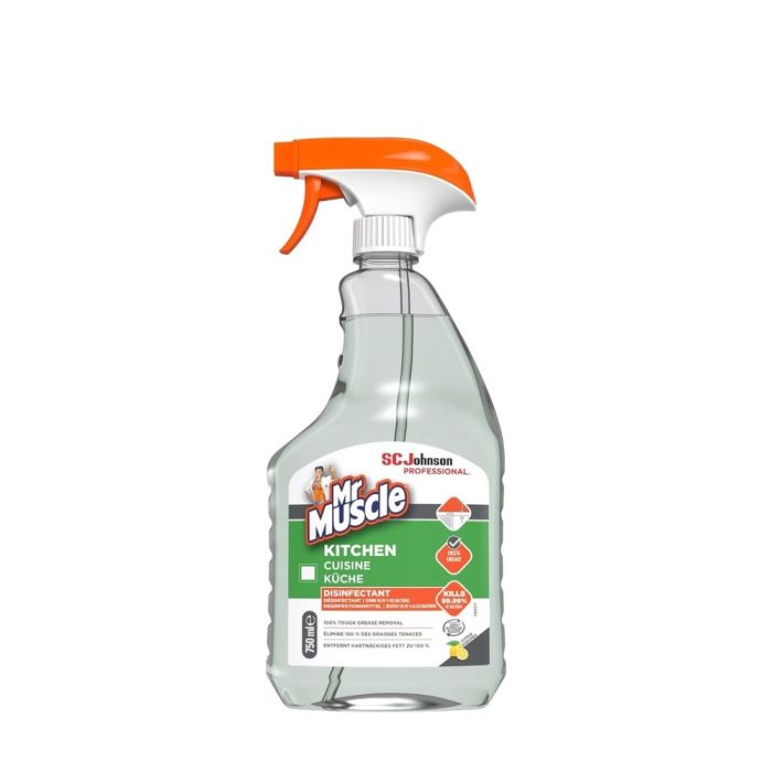 Mr Muscle Kitchen Cleaner Anti-Bacterial Lemon Spray 750ml