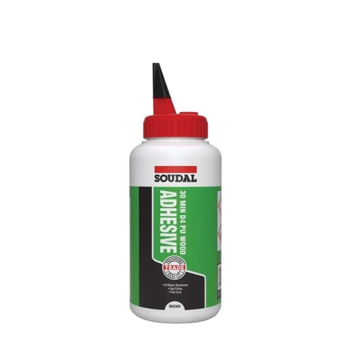 Soudal D4 PU Wood Adhesive 30 Min Waterproof Bonding 750G