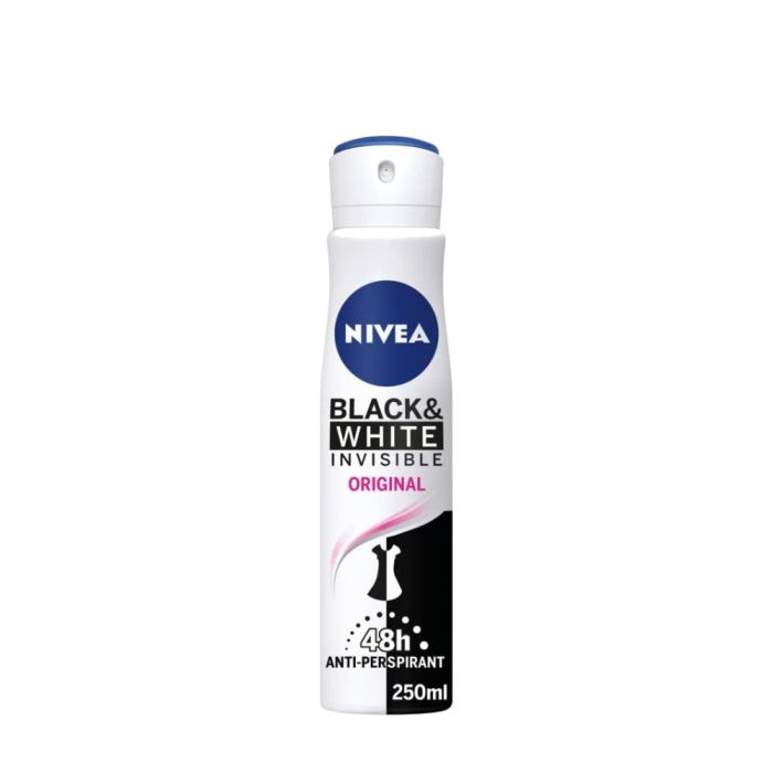 Nivea Black And White Invisible Original Antiperspirant Women Spray 150ml