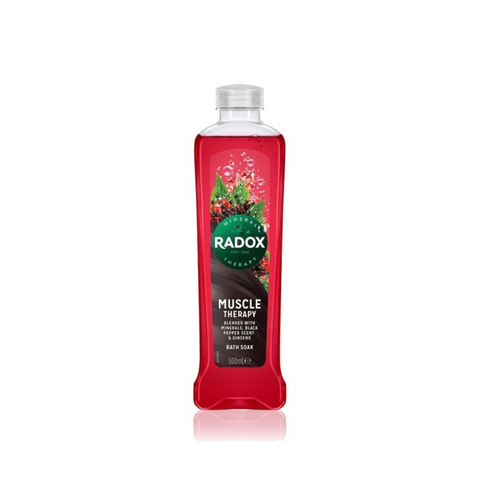 Radox Muscle Therapy Bath Soak Black Paper & Ginseng 500ml