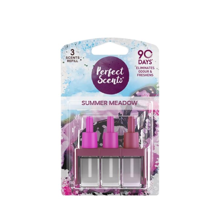 Perfect Scents Summer Meadow Air Freshener 3x Scent Refills 20ml