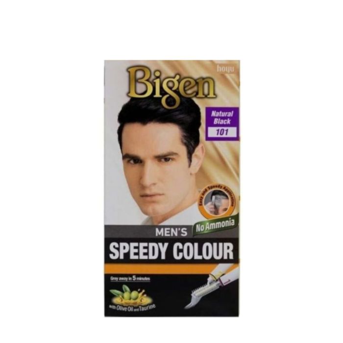 Bigen Natural Black 101 Men's Speedy Colour with No Ammonia 1 Pack 