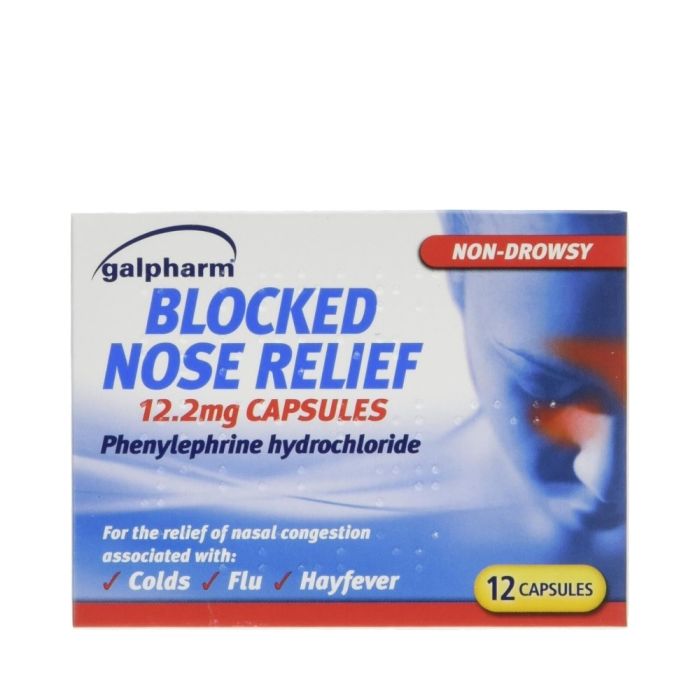 Galpharm Blocked Nose Relief 12 Capsules