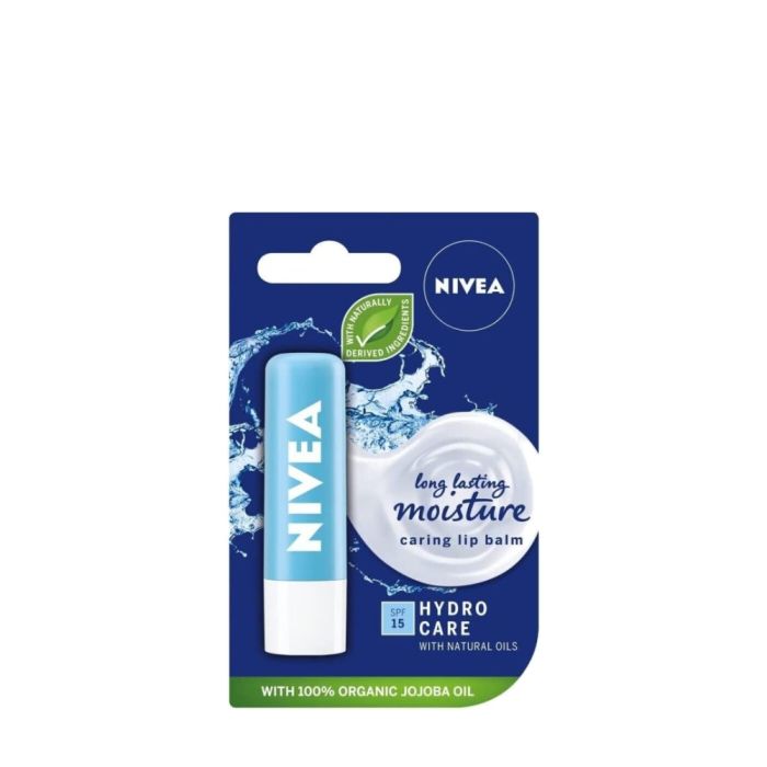 Nivea Hydro Care Long Lasting Moisturising Lip Balm SPF 15 4.8g