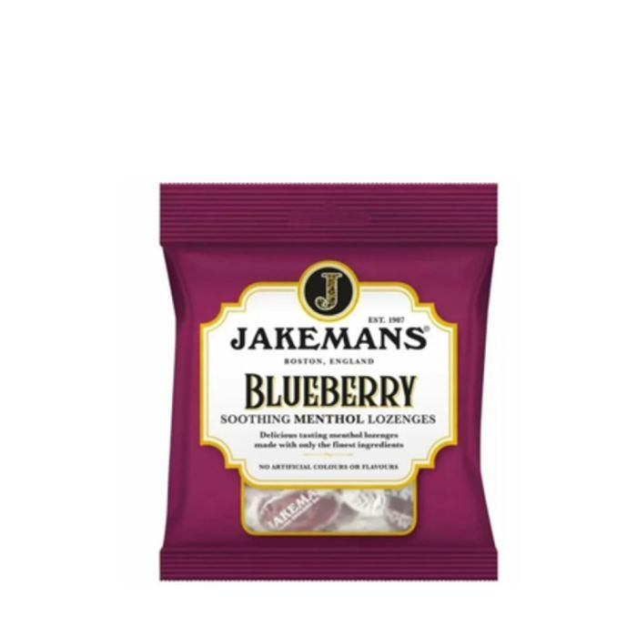 Jakemans Soothing Menthol Lozenges Blueberry 73g