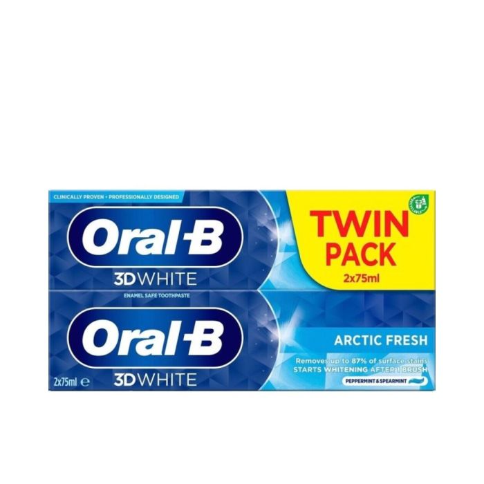 Oral-B Tooth Paste 3D White Arctic Fresh Twin Pack Twin Pack 75ml