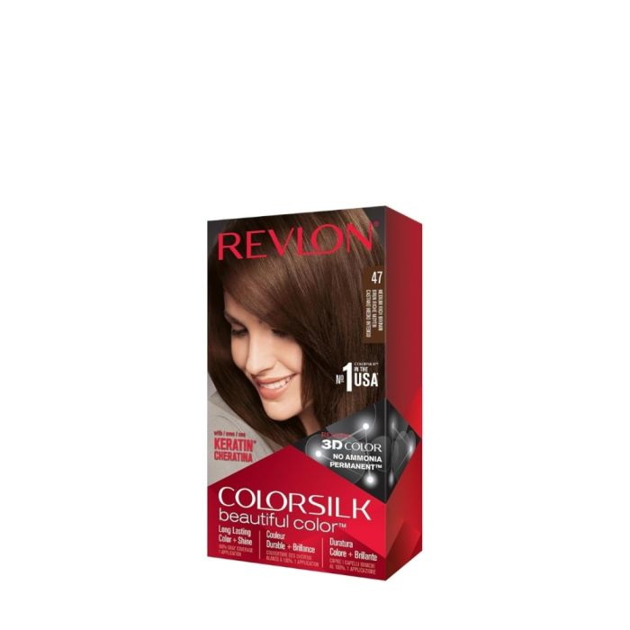 Revlon Colorsilk Hair Colour Medium Rich Brown 47