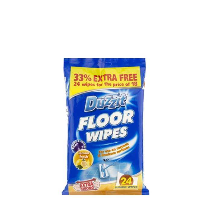 Duzzit Quick Cleaning Floor Wipes 24 Wipes