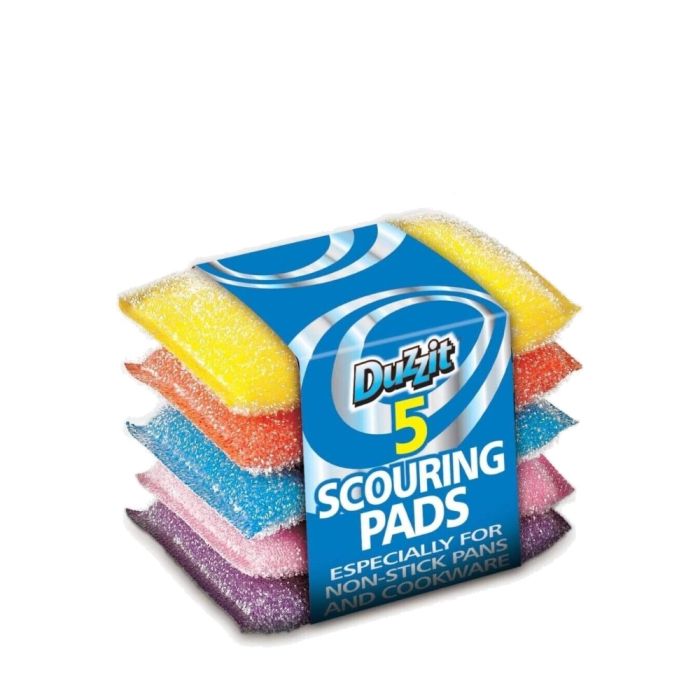 Duzzit Scouring Pads Non-Stick Washing Up 5 Pads Pack 