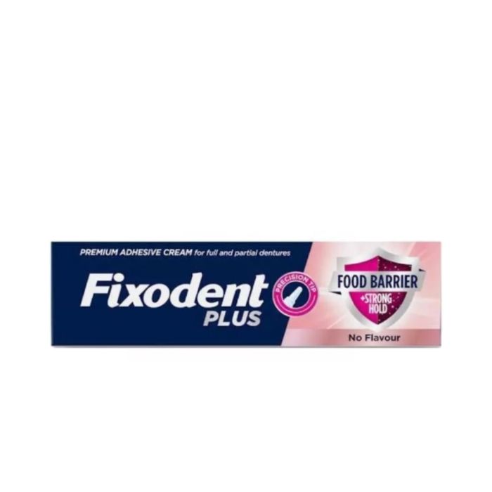 Fixodent Plus Food Seal Denture Adhesive Cream 40g - Pack of 6