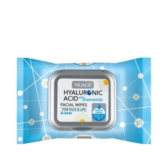 Nuage Hyaluronic Acid & Chamomile Refreshing Cleansing Facial Wipes 30 Wipes