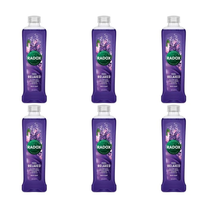 Radox Relaxed Bath Soak 500ml - Pack of 6