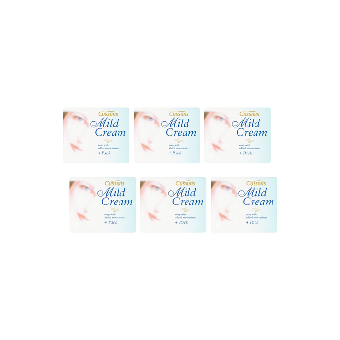 Cussons Mild Cream Soap with Added Moisturisers 4 Pack 90g