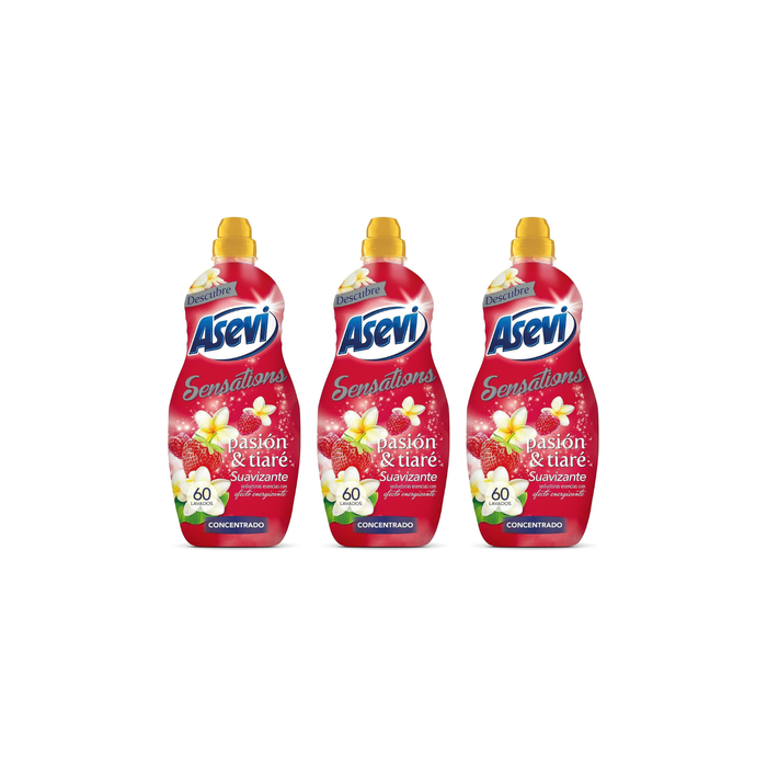 Asevi Concentrated Fabric Softener Sensations Pasion 60 Washes 1.5L