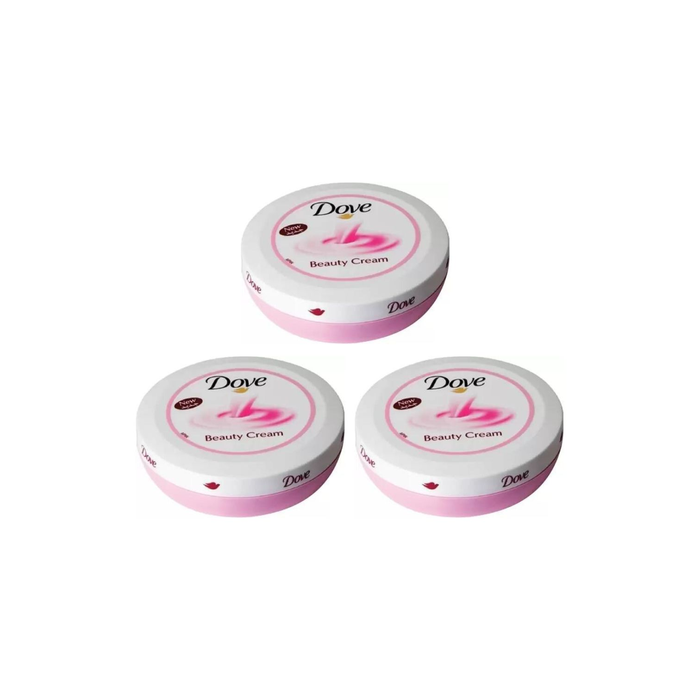 Dove Nourishing Body Care Beauty Cream 75ml - Pack of 3