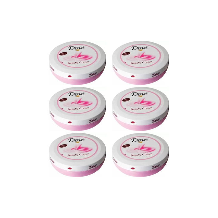 Dove Nourishing Body Care Beauty Cream 75ml - Pack of 6
