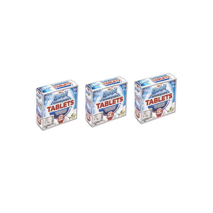 Duzzit Dishwasher Tablets 5 in 1 Lemon Dishwasher tablets - Pack of 3