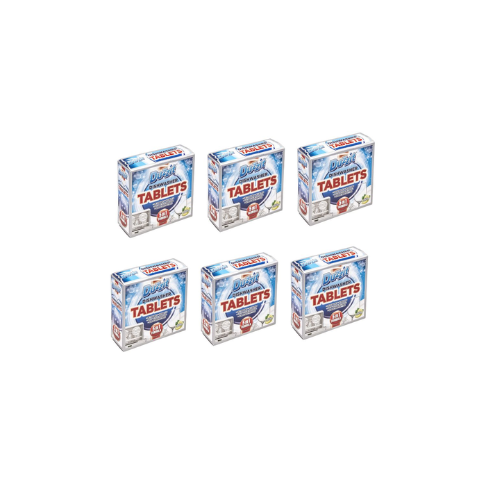 Duzzit Dishwasher Tablets 5 in 1 Lemon Dishwasher tablets - Pack of 6