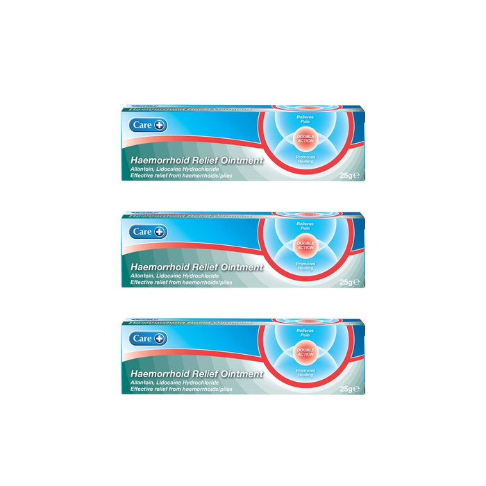 Care Haemorrhoid Relief Ointment 25g - Pack of 3