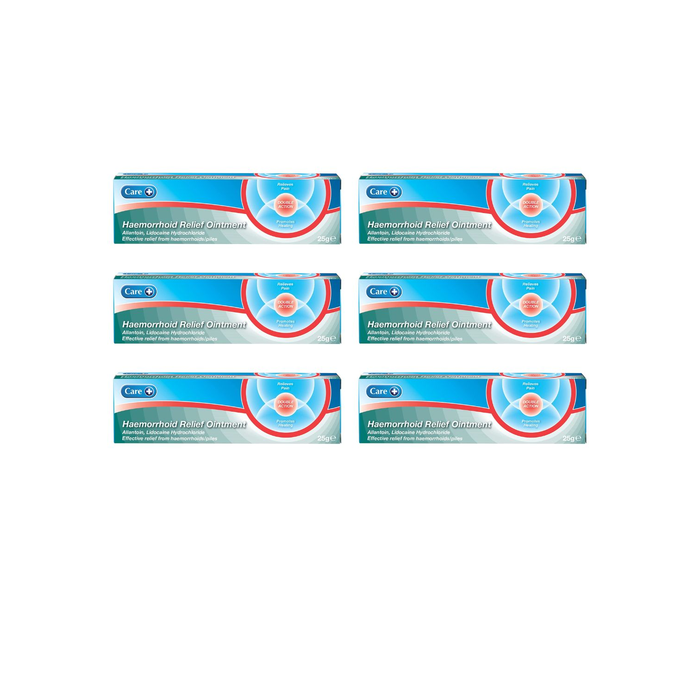 Care Haemorrhoid Relief Ointment 25g - Pack of 6