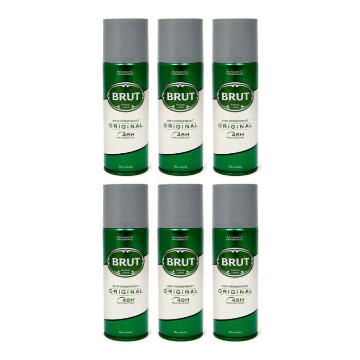 Brut Original Mens Antiperspirant 200ml - Pack of 6