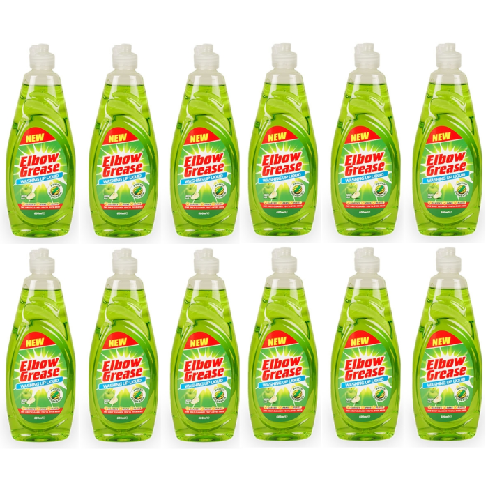 Elbow Grease Apple Fresh Washing Up Liquid 600ml bottle
