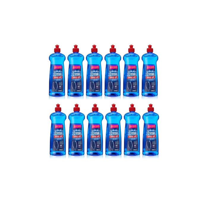 Crystale Total Action Dishwasher Rinse Aid 500 ML - Pack of 12