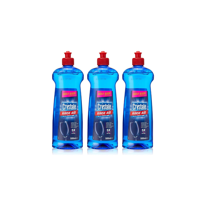 Crystale Total Action Dishwasher Rinse Aid 500 ML - Pack of 3