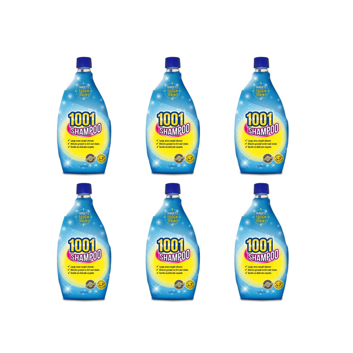 1001 Carpet Shampoo Cleaning Solution 500ML - Pack of 6