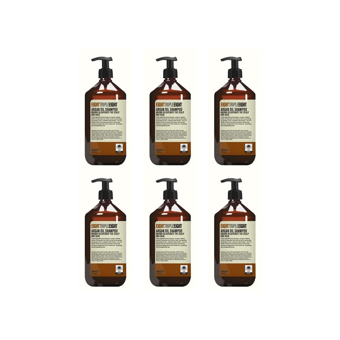 Eight Triple Eight Argan Oil Shampoo 1000ml - Pack of 6