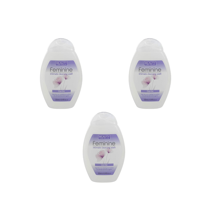 Beauty Formulas Gentle Feminine Intimate Cleansing Wash 250ml - Pack of 3