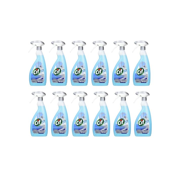 Cif Professional Window & Multi-Surface Cleaner Spray 750ml - Pack of 12