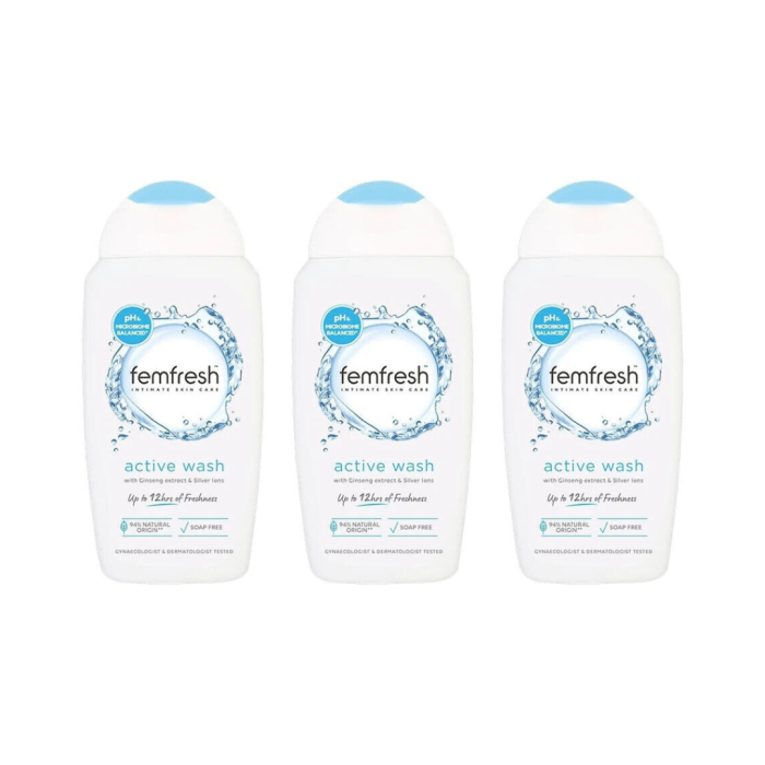 Femfresh Active Wash Shower Gel - 250ML - Pack of 3