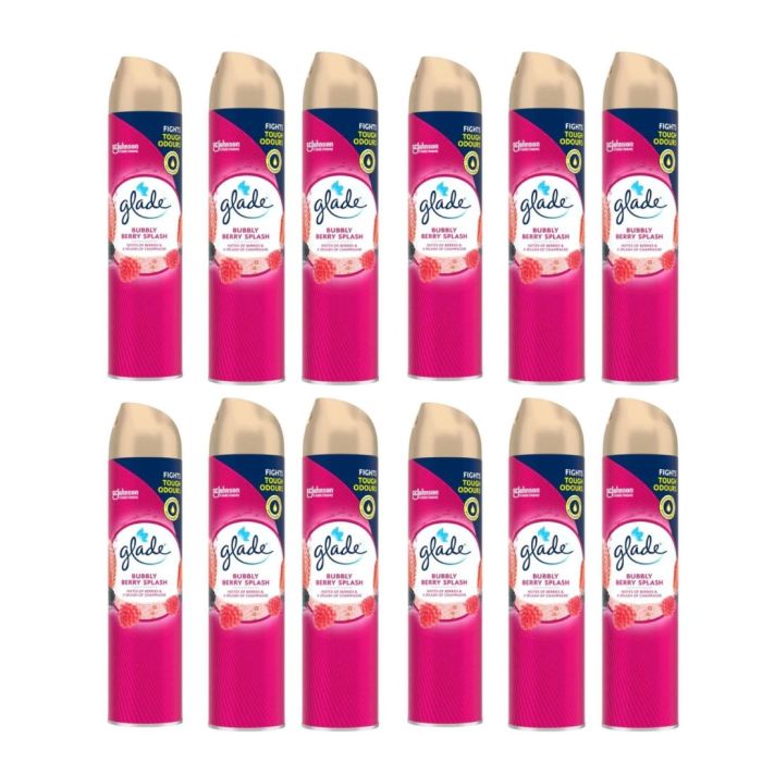 Glade Bubbly Berry Splash aerosol room spray 300ml strawberry blackberry champagne
