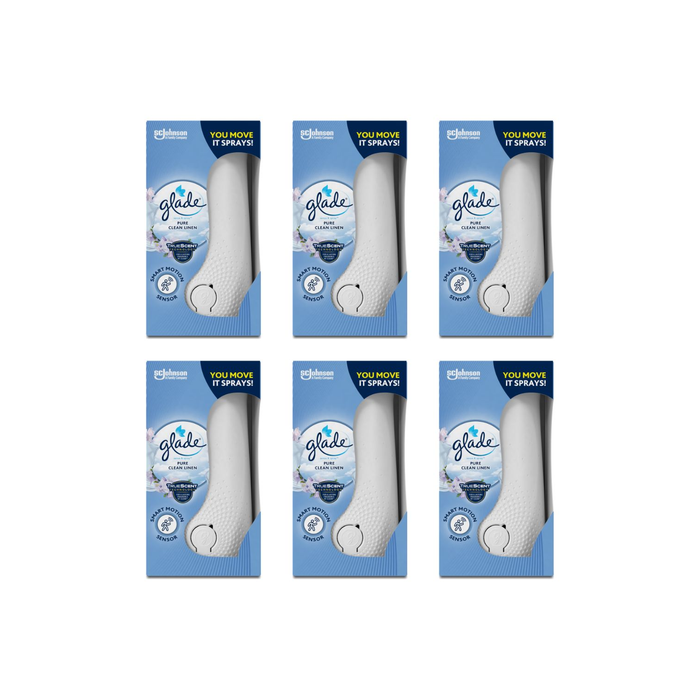 Glade Sense & Spray Motion Activated Automatic Holder Clean Linen 18ml - Pack of 6