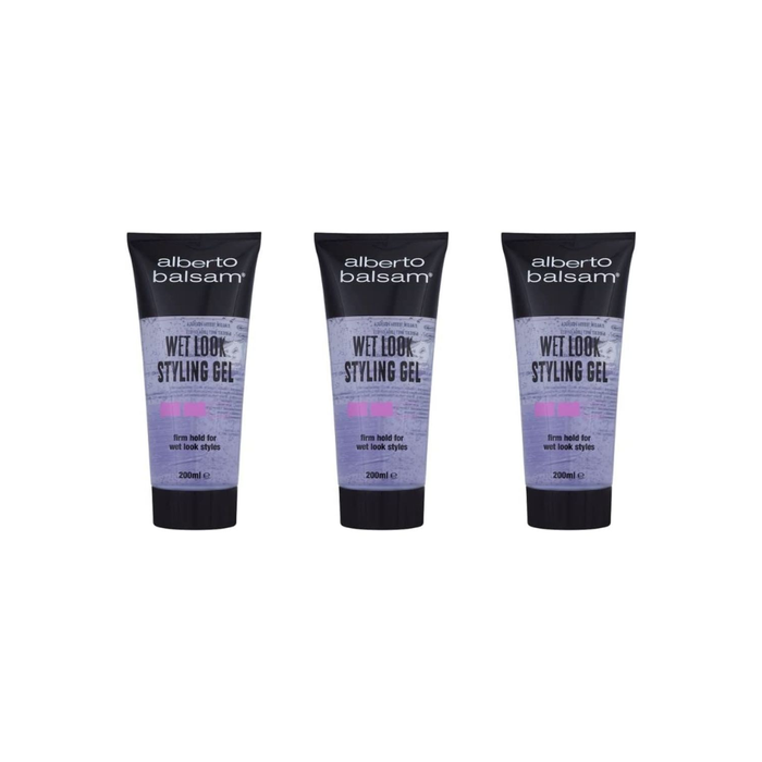 Alberto Balsam Wet Look Styling Gel 200 ml - Pack of 3