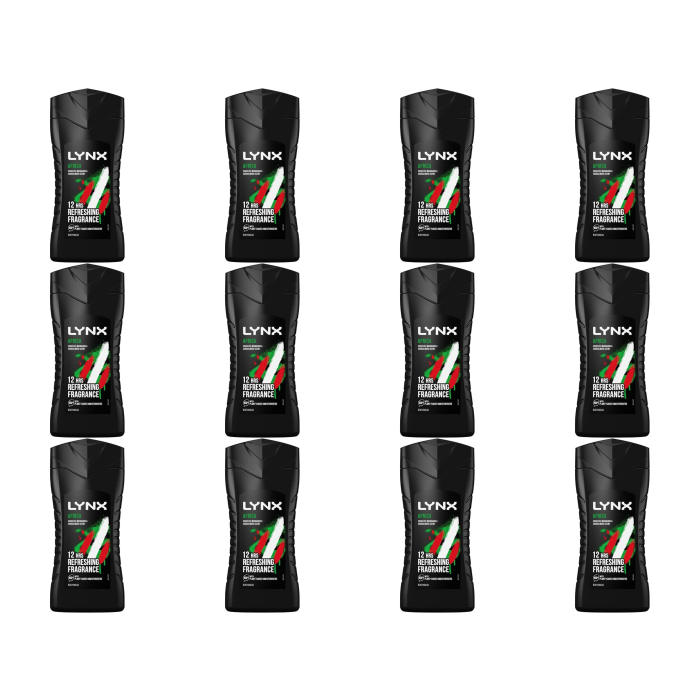 Lynx Africa Shower Gel 250ml - Pack of 12