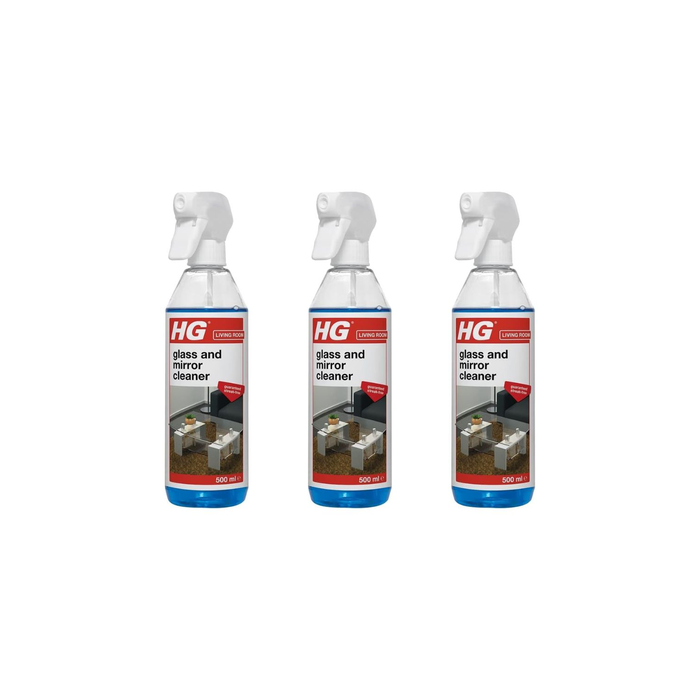 HG Glass and Mirror Cleaner 500ml - Pack of 3