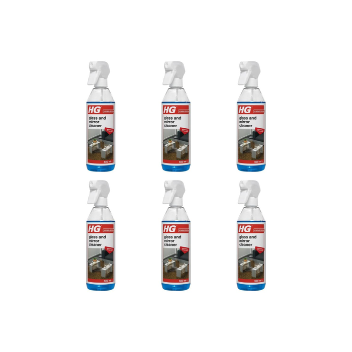 HG Glass and Mirror Cleaner 500ml - Pack of 6