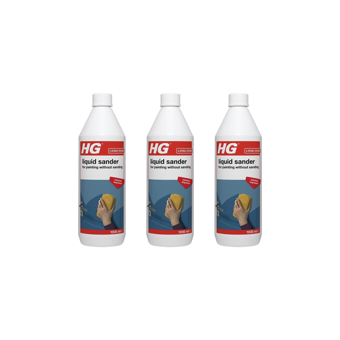 HG Liquid Sander Concentrated Pre-Paint Cleaner & Degreaser 1000ml - Pack of 3