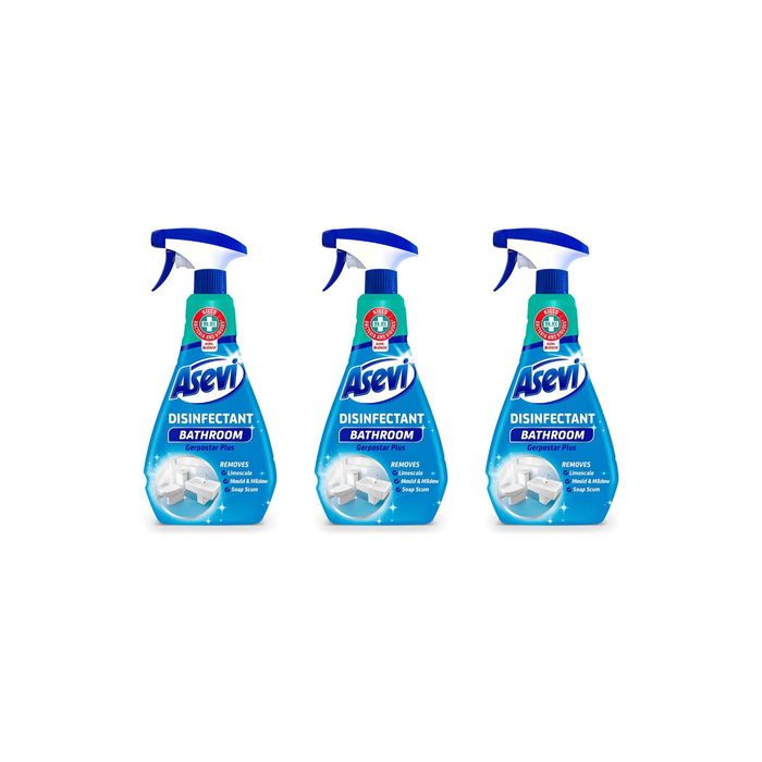 Asevi Bathroom Disinfectant cleaner spray 720ml - Pack of 3
