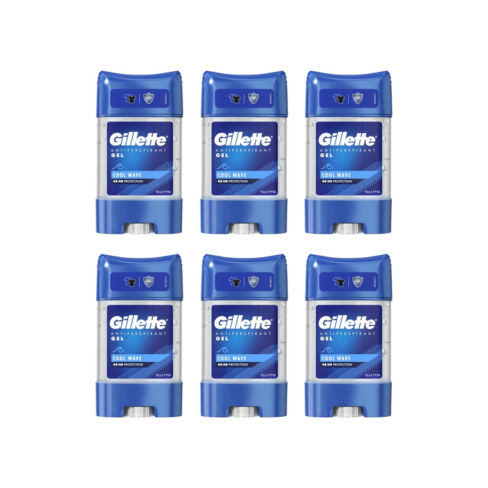 Gillette Antiperspirant Gel Arctic Ice Stick Deodorant 70ML - Pack of 6