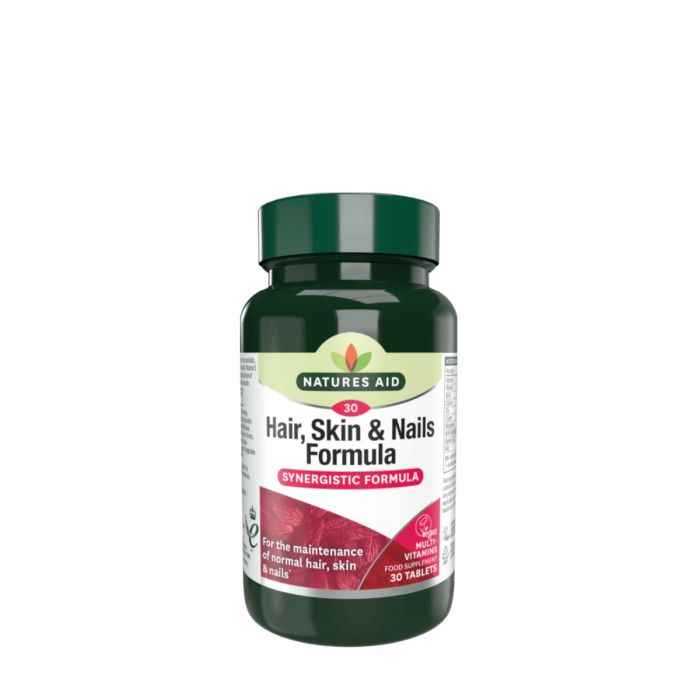 Natures Aid Hair, Skin & Nails Formula Synergistic 30 Tablets